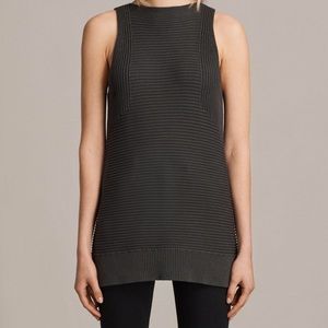 All Saints gray sleeveless sweater - never worn